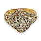 GOLD DEAL | 9kt Gold PROUNDS Radiance Cluster Ring Valuation $2,700