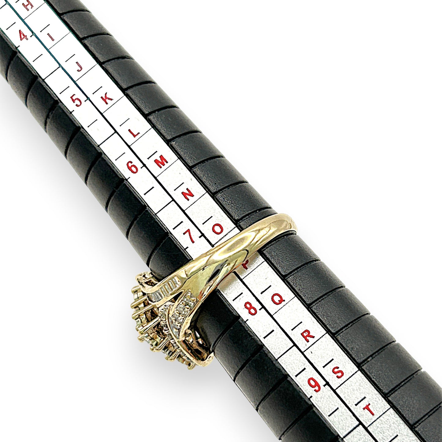 GOLD DEAL | 9kt Gold PROUNDS Radiance Cluster Ring Valuation $2,700