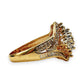 GOLD DEAL | 9kt Gold PROUNDS Radiance Cluster Ring Valuation $2,700
