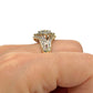 GOLD DEAL | 9kt Gold PROUNDS Radiance Cluster Ring Valuation $2,700