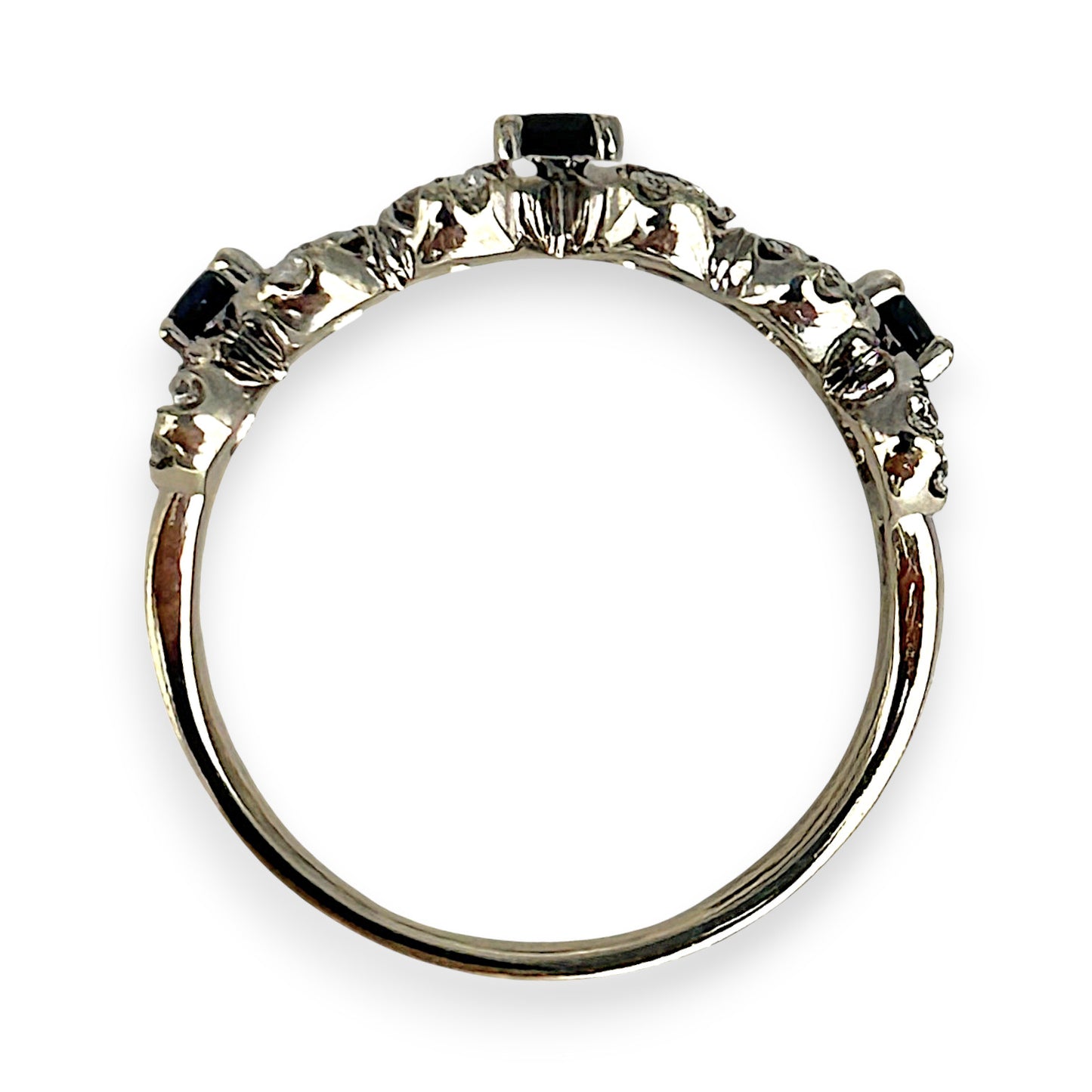 GOLD DEAL | 9kt Gold Starlit Sapphire Bouquet Ring Valuation $3,000