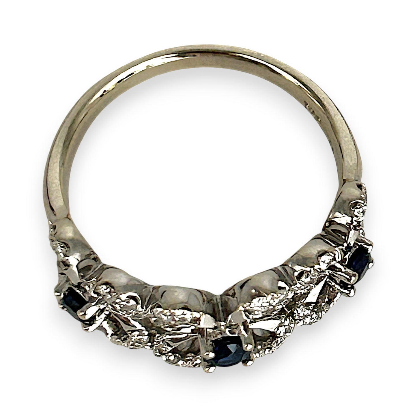 GOLD DEAL | 9kt Gold Starlit Sapphire Bouquet Ring Valuation $3,000