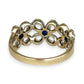 GOLD DEAL | 9kt Gold Starlit Sapphire Bouquet Ring Valuation $3,000