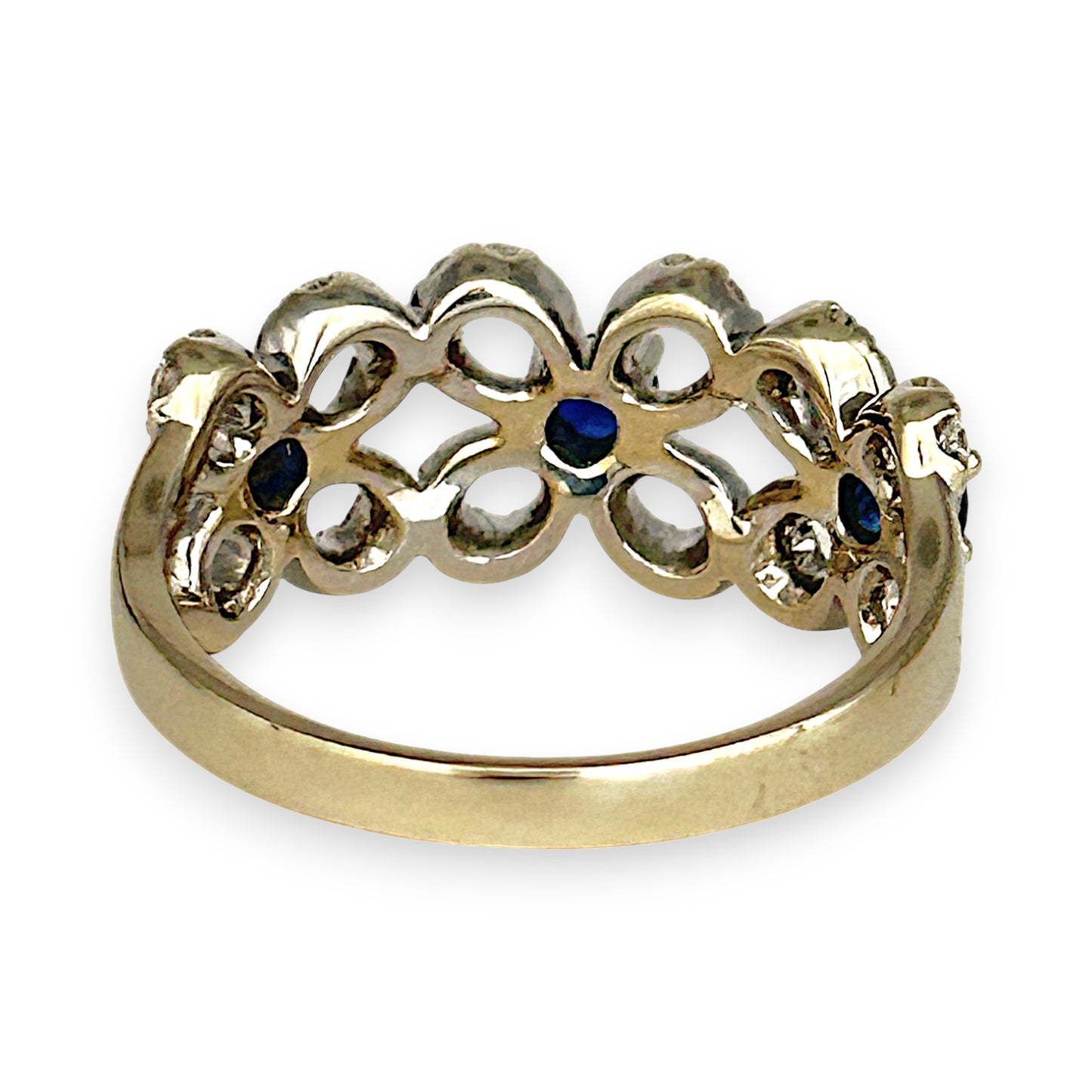 GOLD DEAL | 9kt Gold Starlit Sapphire Bouquet Ring Valuation $3,000