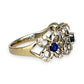 GOLD DEAL | 9kt Gold Starlit Sapphire Bouquet Ring Valuation $3,000