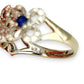 GOLD DEAL | 9kt Gold Starlit Sapphire Bouquet Ring Valuation $3,000
