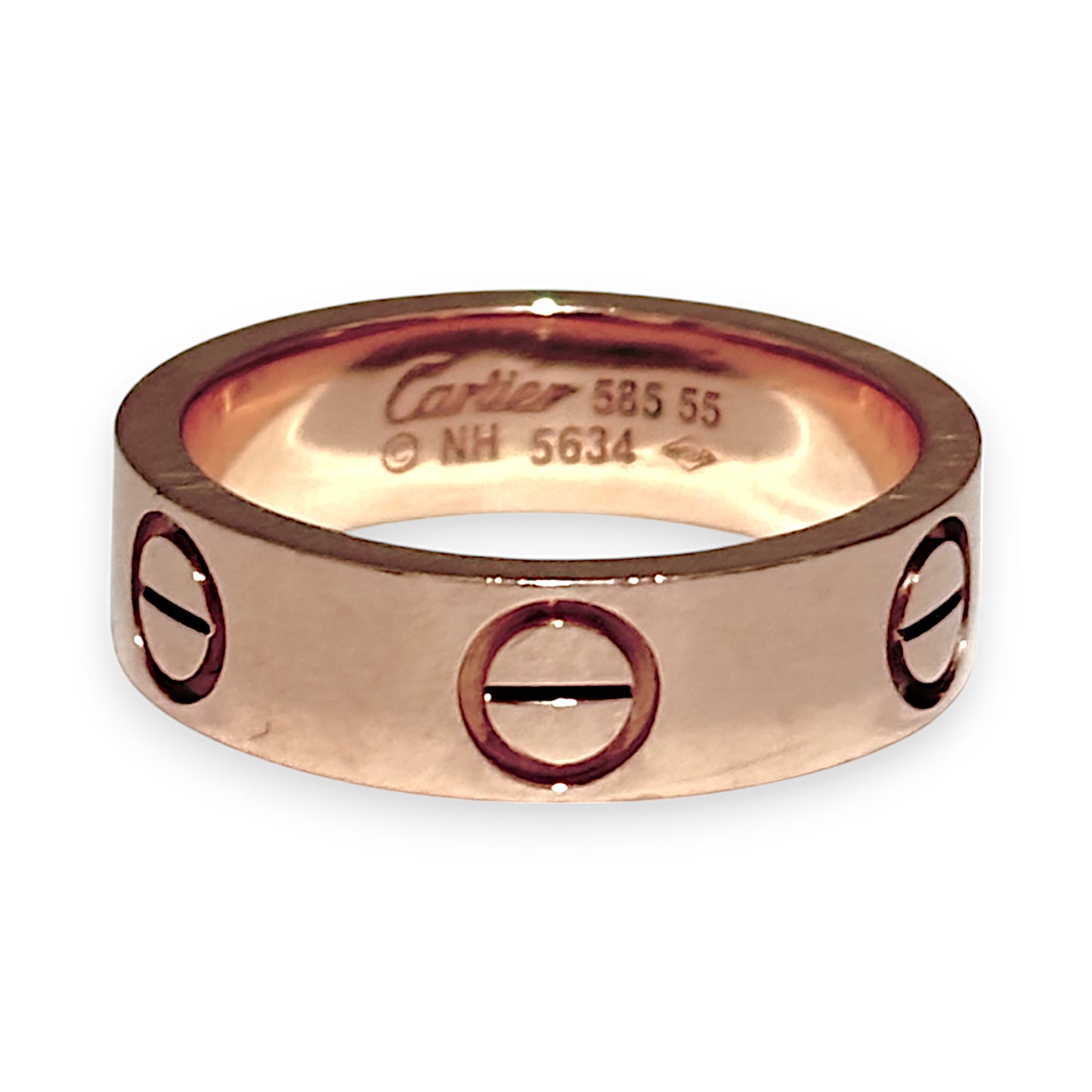 14ct Rose Gold Cartier Love Ring Size P. R # 226