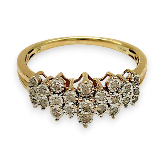 NZGD | 9ct Gold Diamond Dawn Ring Valuation $1,670