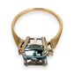 NZGD | 9ct Gold Aqua Tranquility Ring Size R