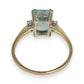 NZGD | 9ct Gold Aqua Tranquility Ring Size R