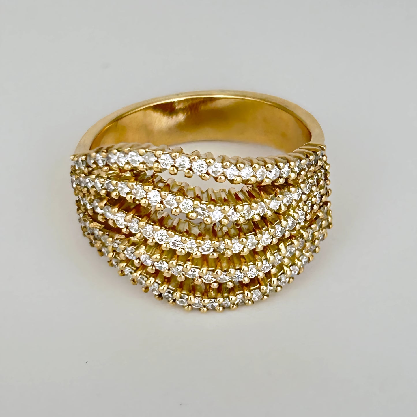GOLD DEAL | 9kt Gold Refurbished Elysian Weave Ring Valuation $5,000