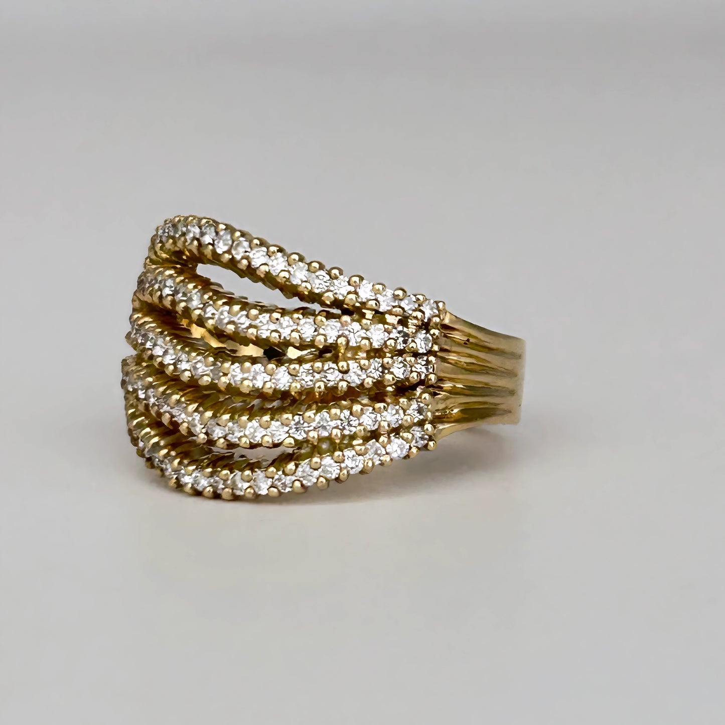 GOLD DEAL | 9kt Gold Refurbished Elysian Weave Ring Valuation $5,000
