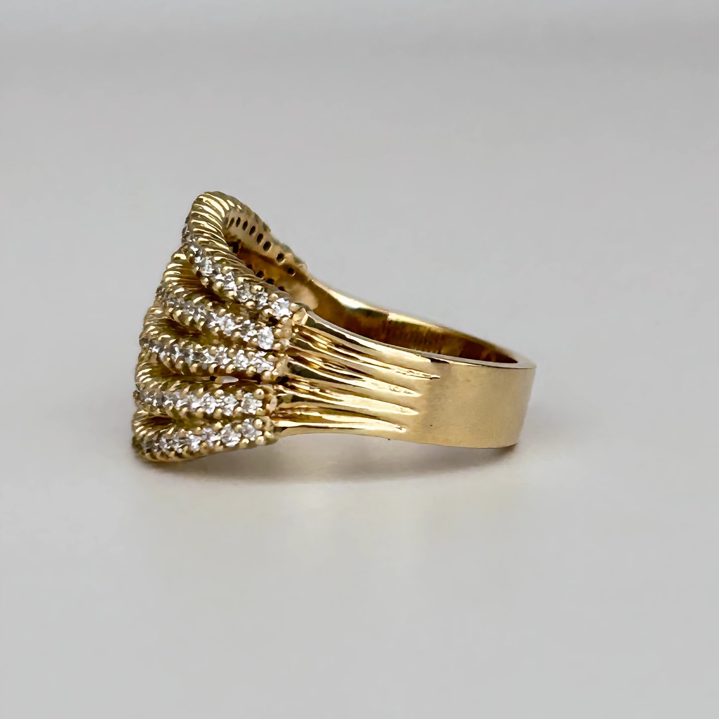 GOLD DEAL | 9kt Gold Refurbished Elysian Weave Ring Valuation $5,000