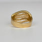 GOLD DEAL | 9kt Gold Refurbished Elysian Weave Ring Valuation $5,000