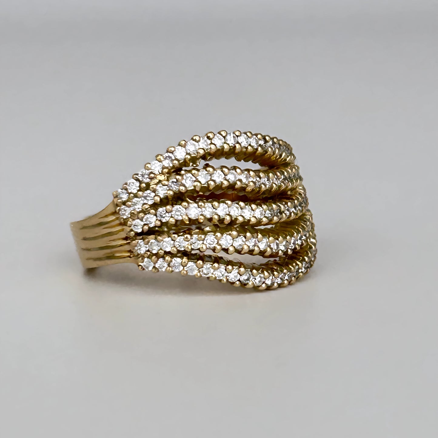 GOLD DEAL | 9kt Gold Refurbished Elysian Weave Ring Valuation $5,000
