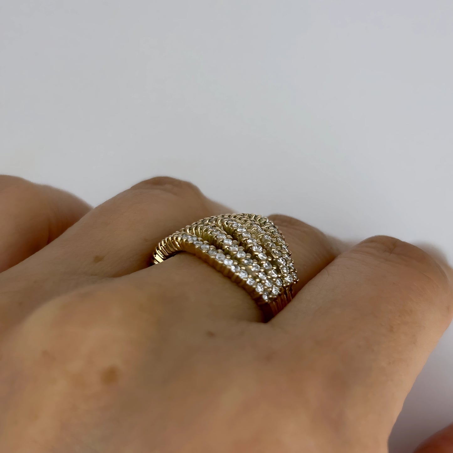 GOLD DEAL | 9kt Gold Refurbished Elysian Weave Ring Valuation $5,000