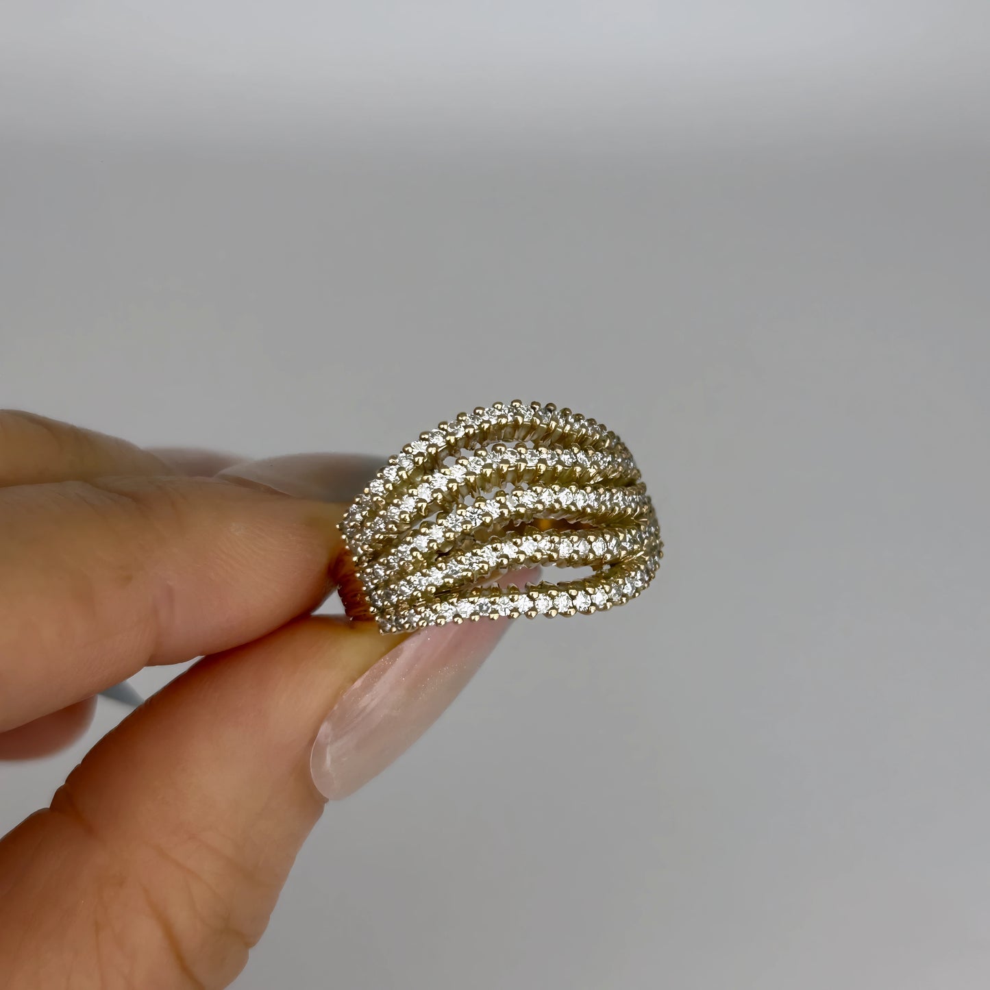 GOLD DEAL | 9kt Gold Refurbished Elysian Weave Ring Valuation $5,000