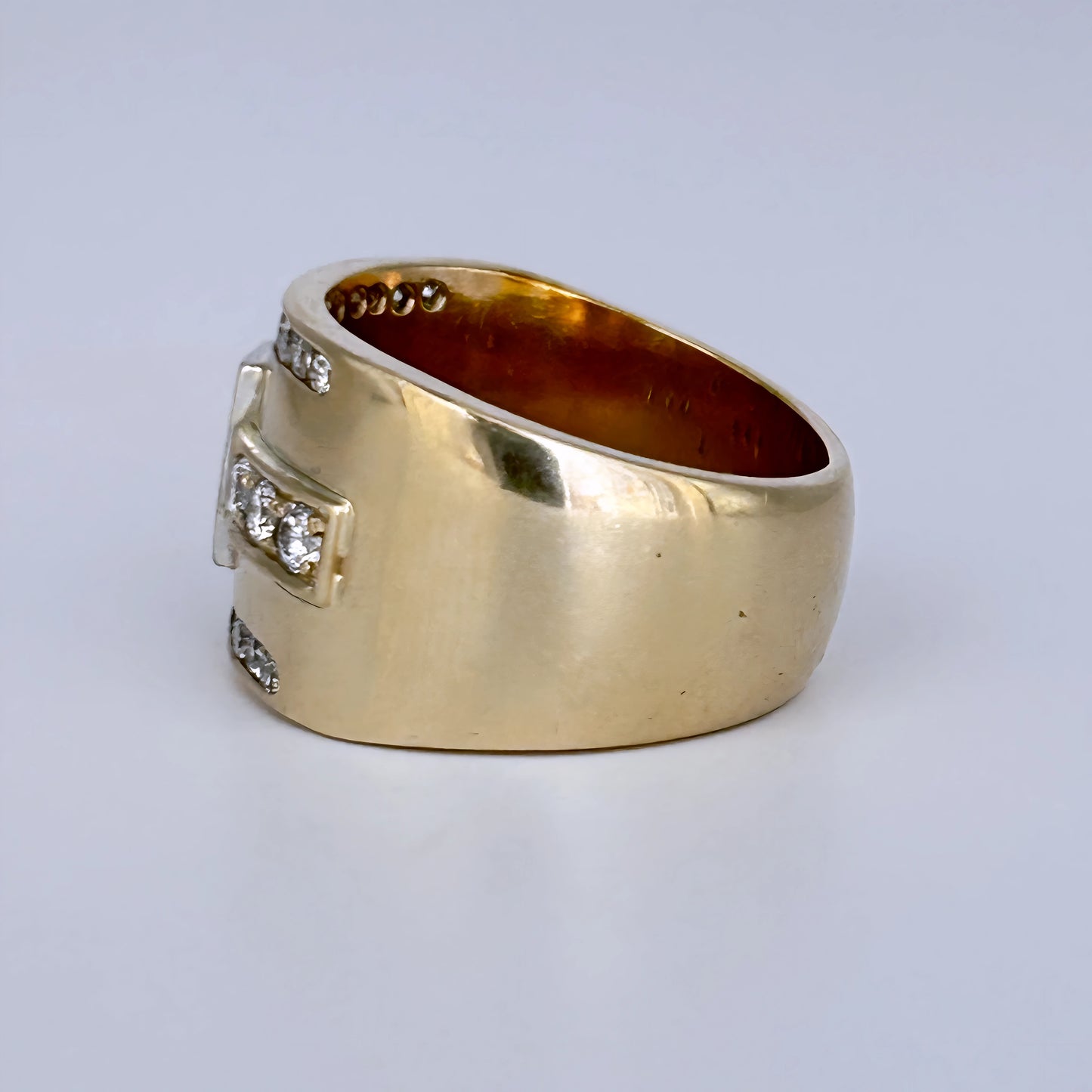 XMAS DEAL | 9kt Gold Ring Diamond Statement Ring TDW 1.44ct.Valuation $10,200