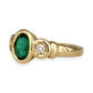 GOLD DEAL | 9kt Gold Emerald Dawn Trilogy Ring