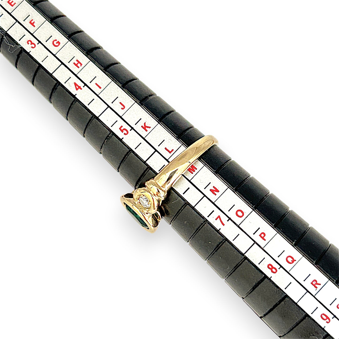 GOLD DEAL | 9kt Gold Emerald Dawn Trilogy Ring