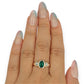 GOLD DEAL | 9kt Gold Emerald Dawn Trilogy Ring