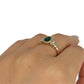 GOLD DEAL | 9kt Gold Emerald Dawn Trilogy Ring