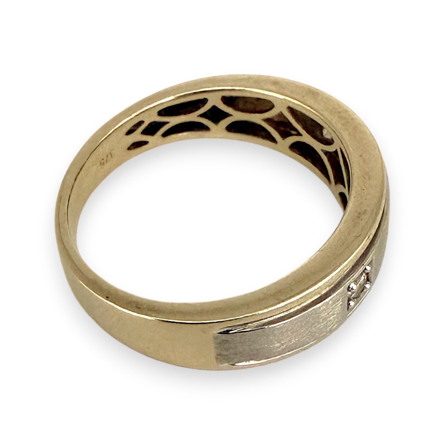 NZGD | 9ct Y/W Gold Dual Aura Diamond Band Ring Size R