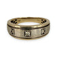NZGD | 9ct Y/W Gold Dual Aura Diamond Band Ring Size R