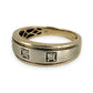NZGD | 9ct Y/W Gold Dual Aura Diamond Band Ring Size R