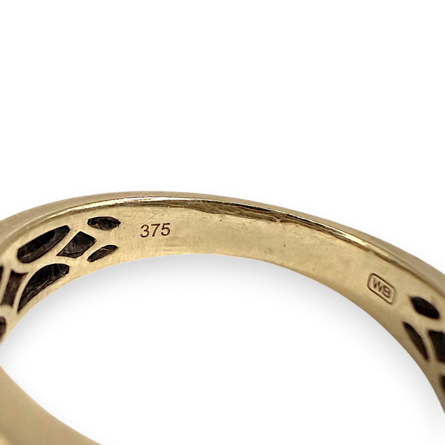 NZGD | 9ct Y/W Gold Dual Aura Diamond Band Ring Size R