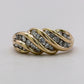 GOLD DEAL | 9ct (9kt) Gold Eternal Wave Diamond Ring Valuation $2,225