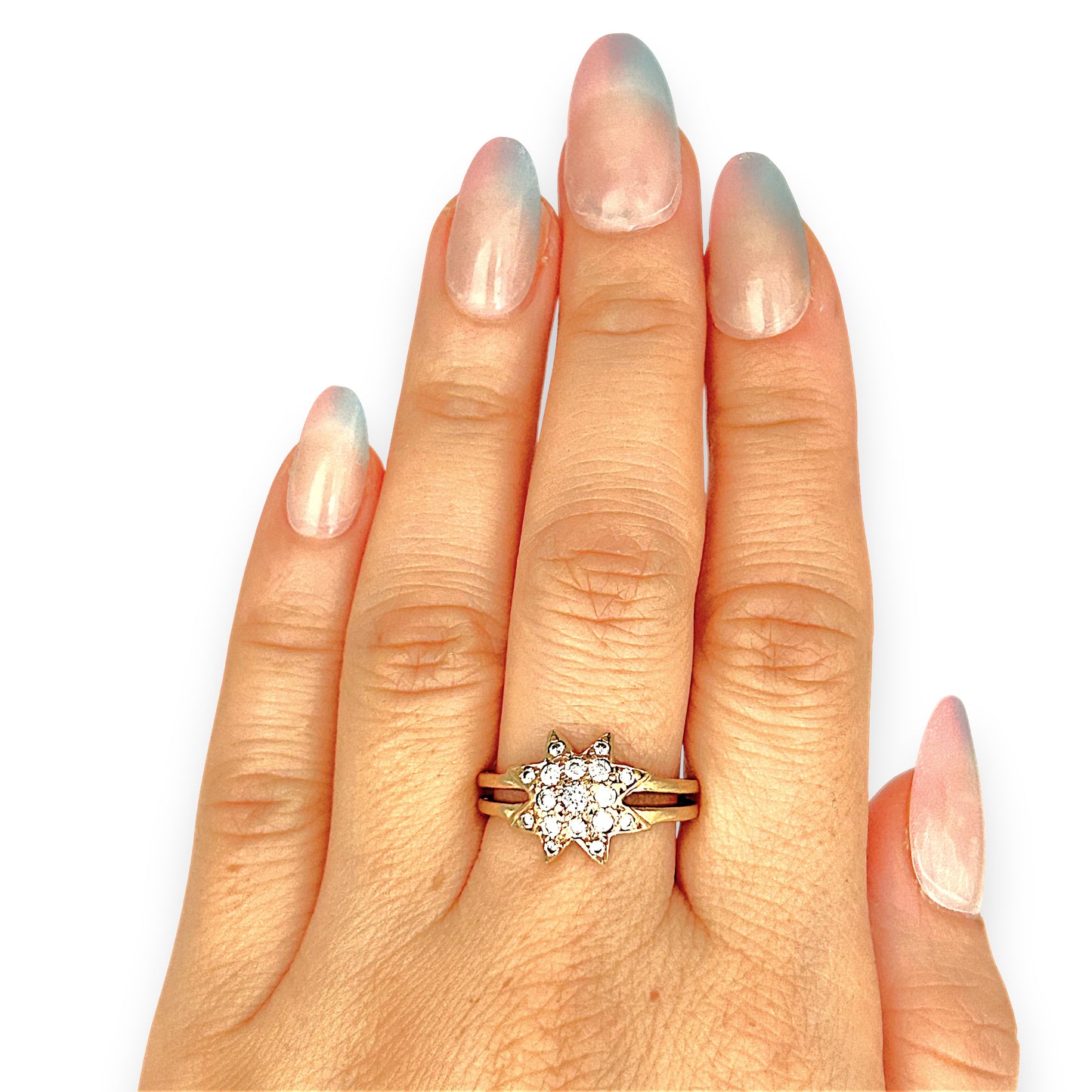 NZGD | 9ct Gold Celestial North Star Ring