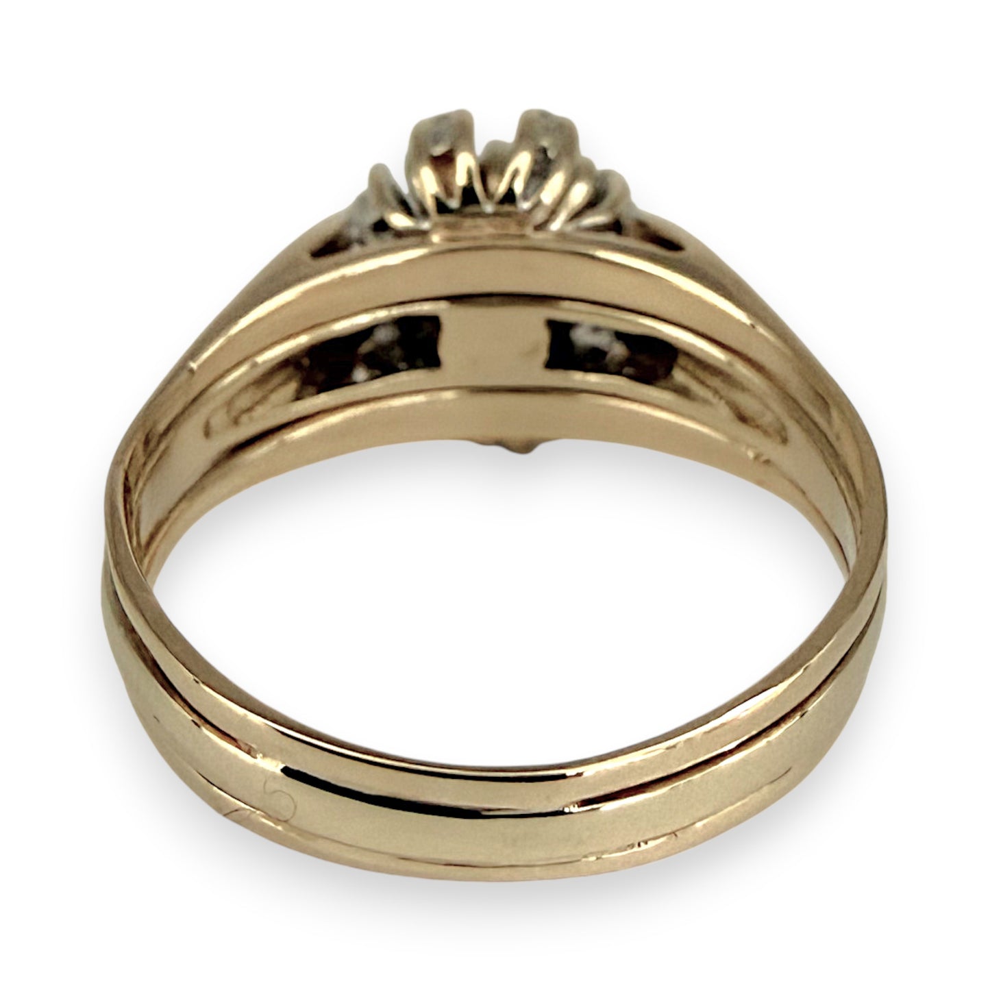 NZGD | 9ct Gold Vintage Midnight Sapphire Ring Size P