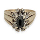 NZGD | 9ct Gold Vintage Midnight Sapphire Ring Size P