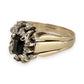 NZGD | 9ct Gold Vintage Midnight Sapphire Ring Size P