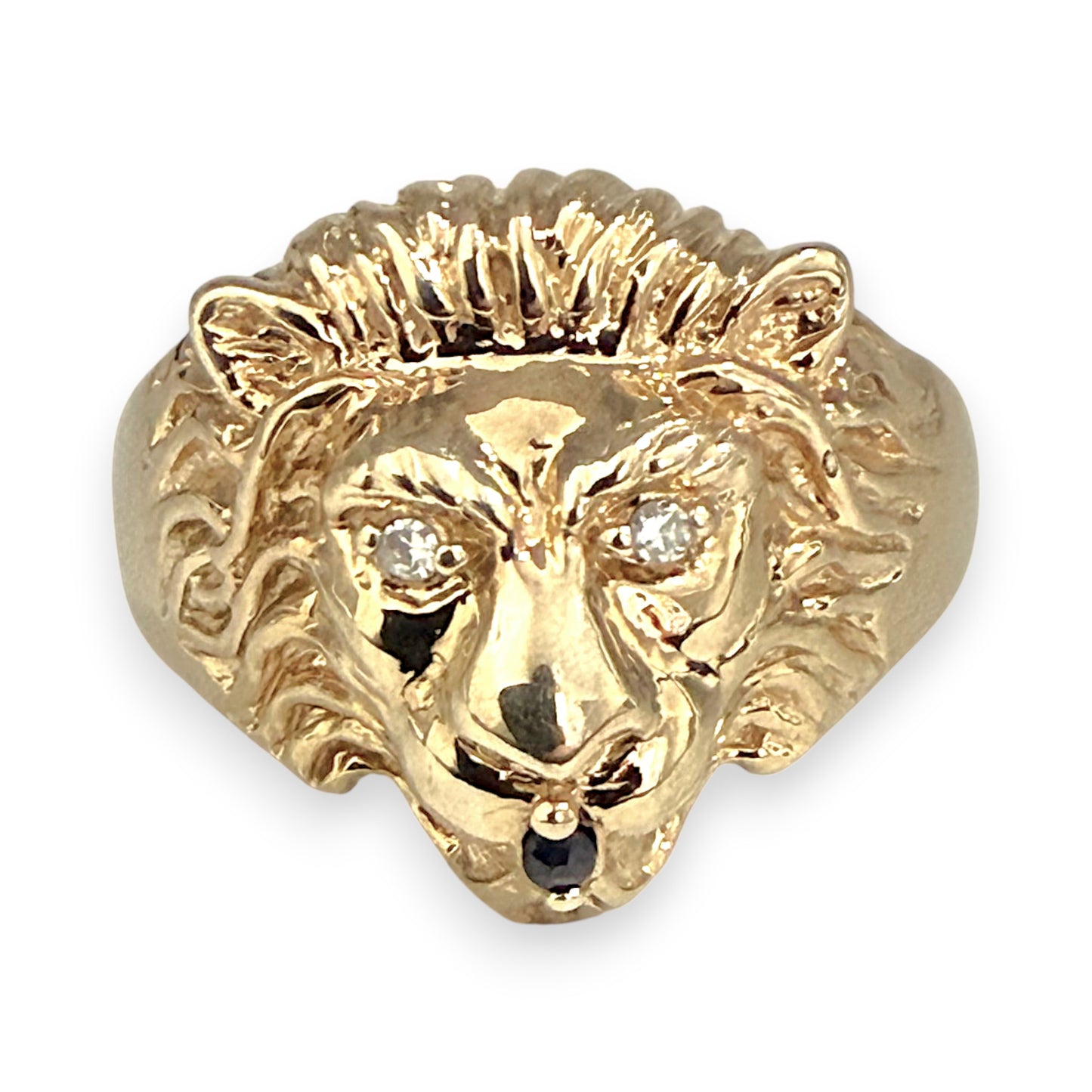 NZGD |  9ct Gold Lionheart Sovereign Ring Size T