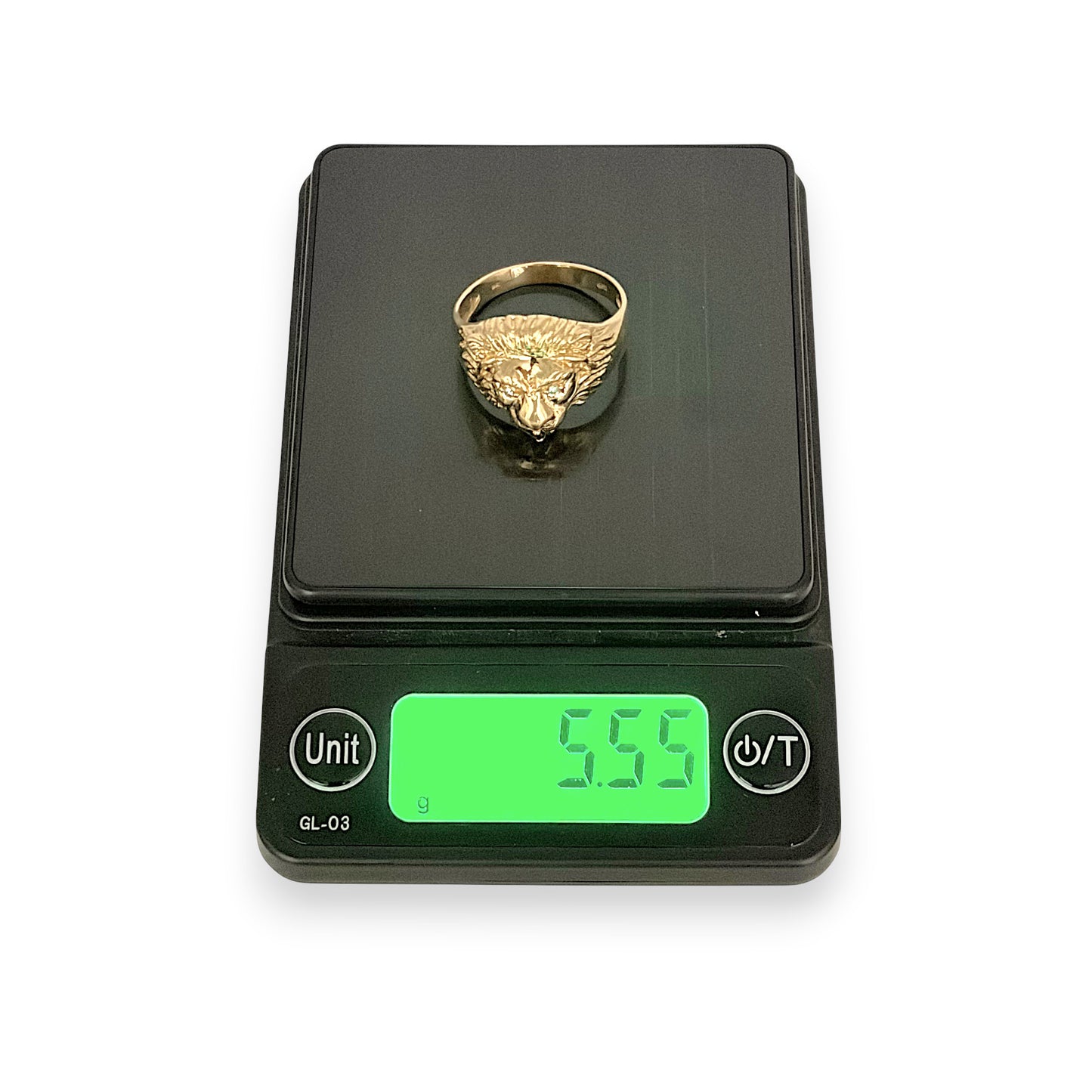 NZGD |  9ct Gold Lionheart Sovereign Ring Size T