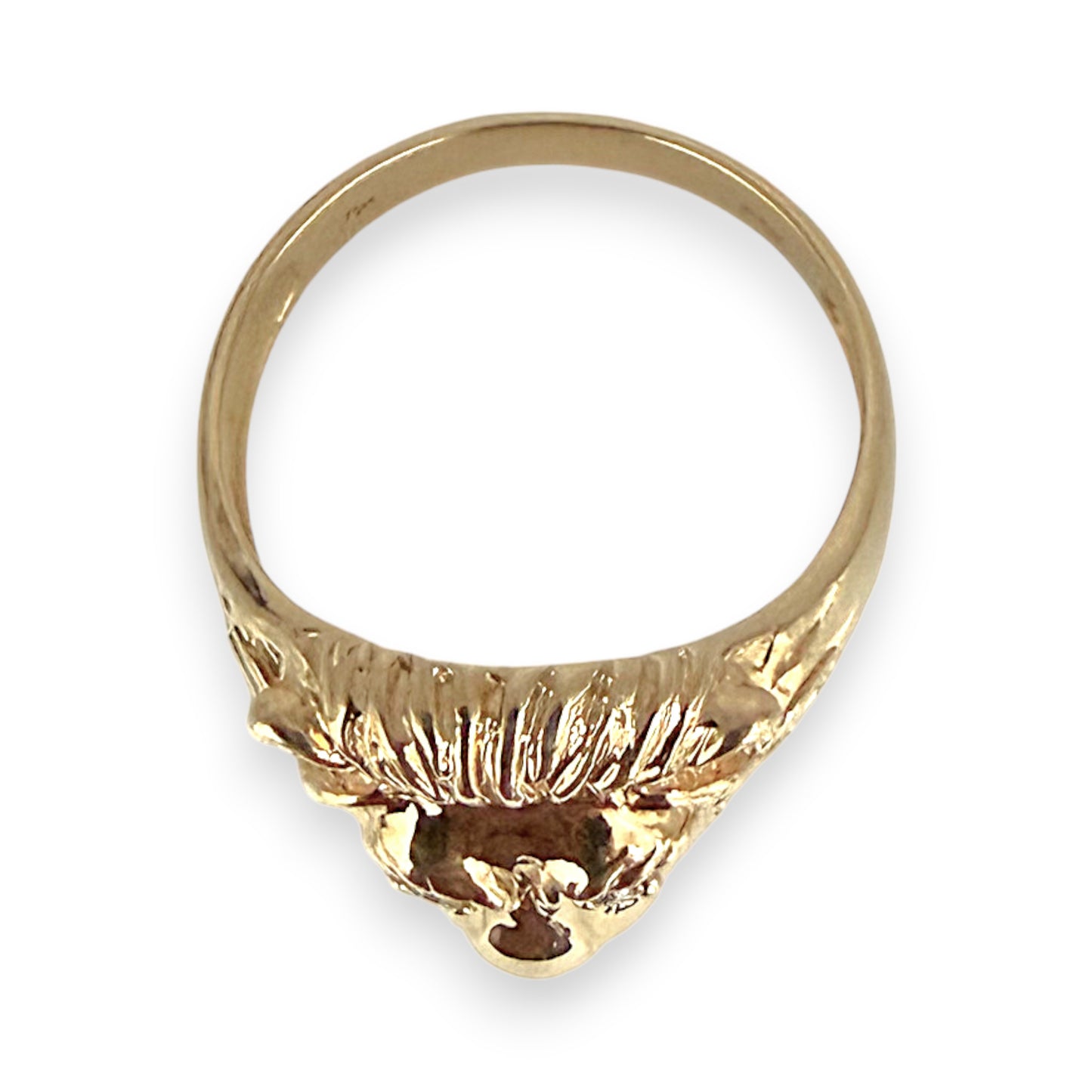 NZGD |  9ct Gold Lionheart Sovereign Ring Size T