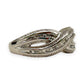 GOLD DEAL | 9kt White Gold Frosted Diamond Weave Ring Valuation $2,300