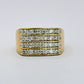 GOLD DEAL | 9kt Gold Radiance Signet Ring with Diamonds TDW 0.85ct.Valuation $4,000
