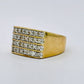 GOLD DEAL | 9kt Gold Radiance Signet Ring with Diamonds TDW 0.85ct.Valuation $4,000