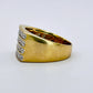 GOLD DEAL | 9kt Gold Radiance Signet Ring with Diamonds TDW 0.85ct.Valuation $4,000