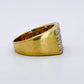 GOLD DEAL | 9kt Gold Radiance Signet Ring with Diamonds TDW 0.85ct.Valuation $4,000