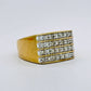 GOLD DEAL | 9kt Gold Radiance Signet Ring with Diamonds TDW 0.85ct.Valuation $4,000