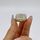GOLD DEAL | 9kt Gold Radiance Signet Ring with Diamonds TDW 0.85ct.Valuation $4,000
