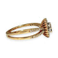 GOLD DEAL | 14ct (14K) Gold Halo Design Cluster Diamond Ring Valuation $2,900
