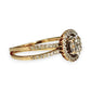 GOLD DEAL | 14ct (14K) Gold Halo Design Cluster Diamond Ring Valuation $2,900