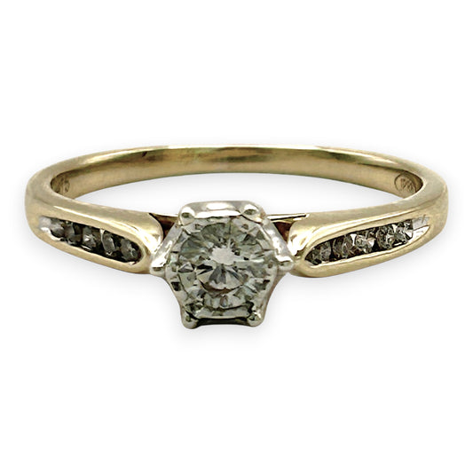 NZGD | 9ct Gold Timeless Radiance Solitaire Ring Valuation $1,700