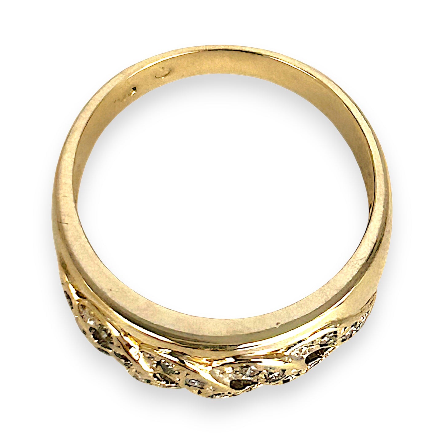GOLD DEAL | 9ct Gold Refurbished Braided Radiance Ring Size P