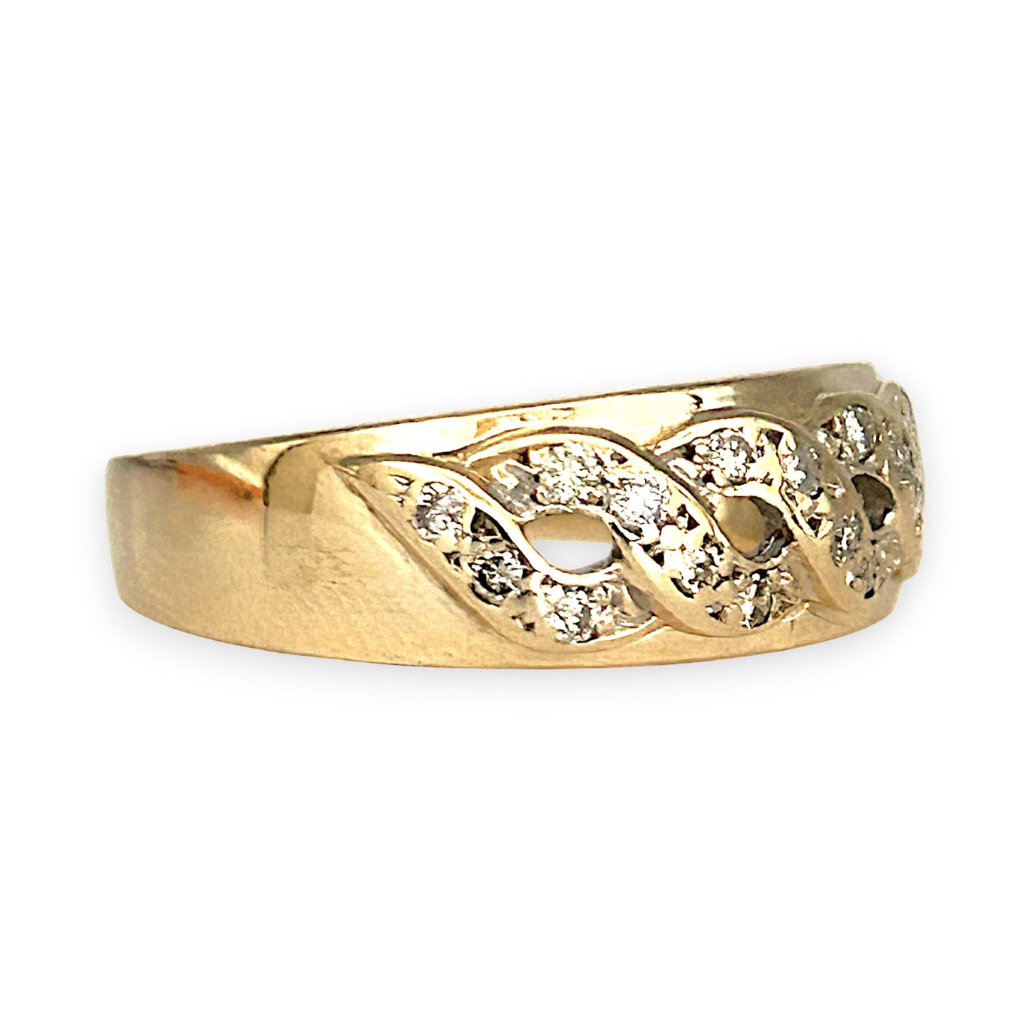 GOLD DEAL | 9ct Gold Refurbished Braided Radiance Ring Size P